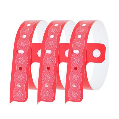 China Printed Vinyl PVC Wristbands Event Bracelet Personalized Elastic for sale