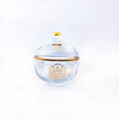 China Modern Glass Sweet Bowl Customized elegant candy dish 0.25L Capacity for sale