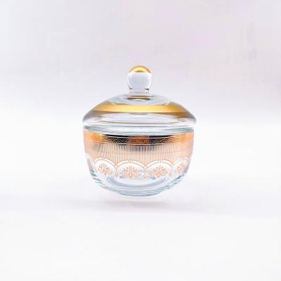 China Custom Modern Glass Candy Bowls 10.8cm Depth Elegant For Home for sale