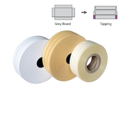 China Box Corner Pasting Tape PET Tape PVC Tape Plastic Tape For Corner Pasting Machine for sale