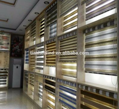 China Factory Price night combi blind double roller shades blackout zebra blinds fabrics for sale