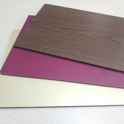 China Exterior Wall Cladding A1 Aluminum Wood Grain Metal Panels , ACP Composite Panel for sale