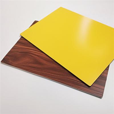 China 3mm,5mm,6mm Thick Wood Grain Aluminum Composite  Panel For Indoor Outdoor Decoration for sale