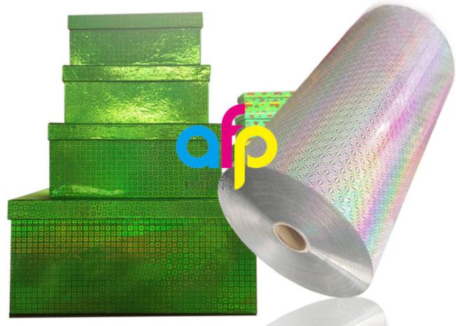 Holographic laminating film application examples