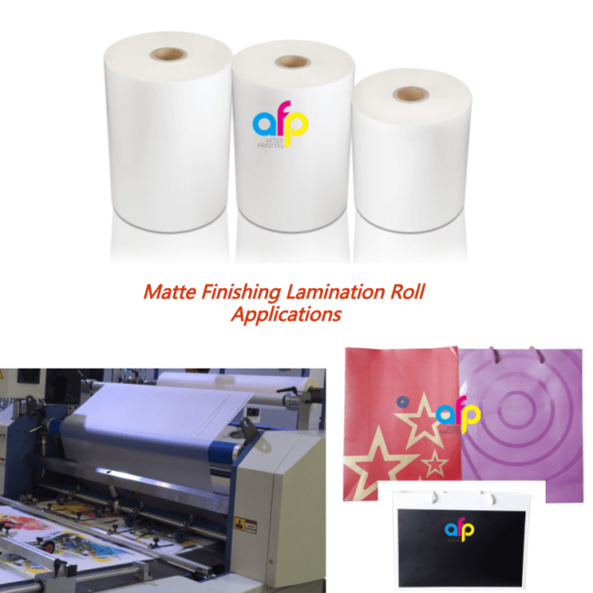 Matte finish application examples