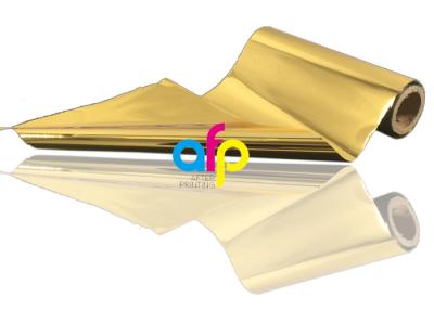 Chine Feuille d'or d'estampillage chaude de les deux côtés, aluminium de transfert de chaleur de taille de 640mm * de 120m à vendre