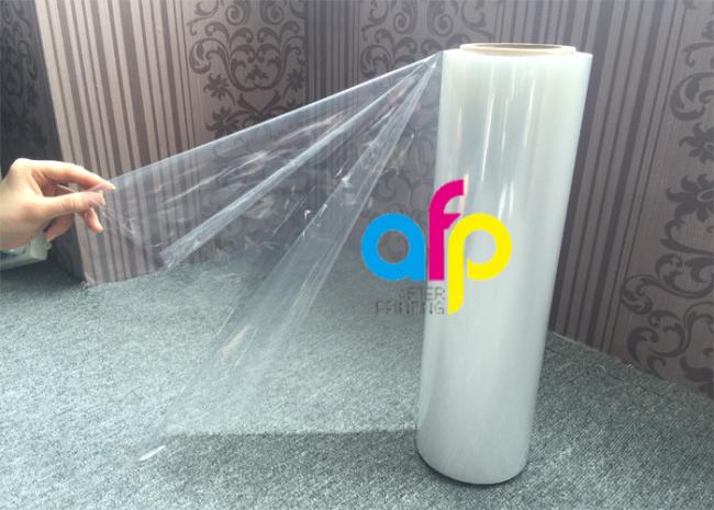 Center-folded POF shrink film application