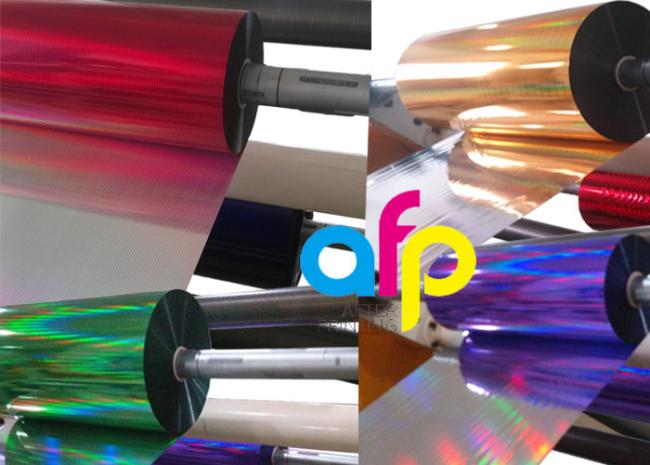 Various applications of holographic lamination film in packaging and displays