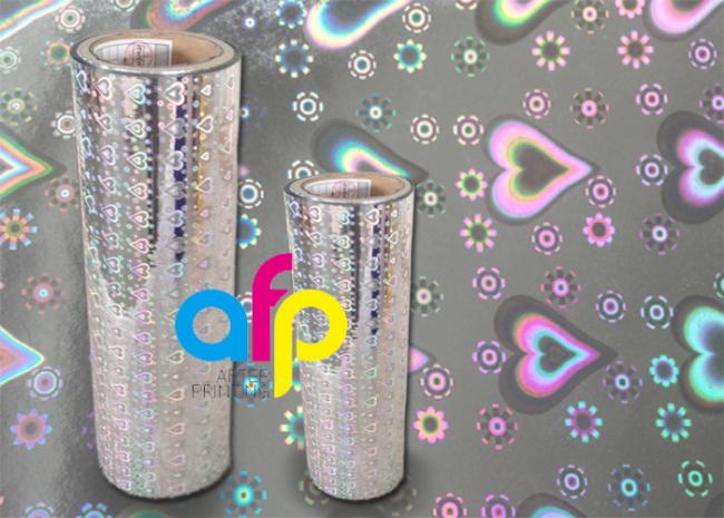 Holographic film roll packaging