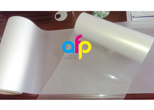 Thermal lamination film close-up view