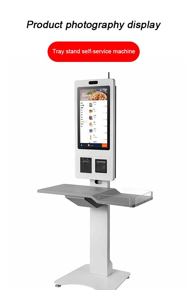 Kiosk with accessibility features highlighted