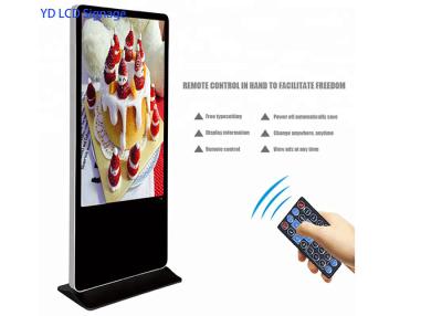 China 43 Inch Floor Standing LCD Advertising Display With Antistatic Hardened Metal Shell for sale
