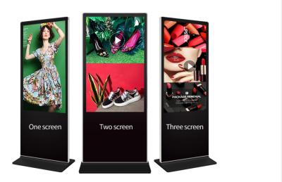 China Double Sided 500cd/m2 43'' 49'' Indoor Digital Signage Floor Standing Kiosk for sale