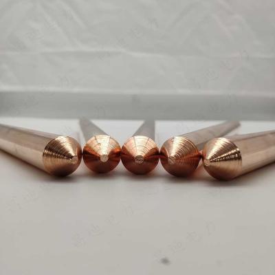China Threaded Copperbond Copper Clad Earth Rod 10mm for sale