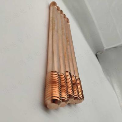 China Electric Meter Brass Grounding Rod 5 8 4 Meter Lightning Protection for sale