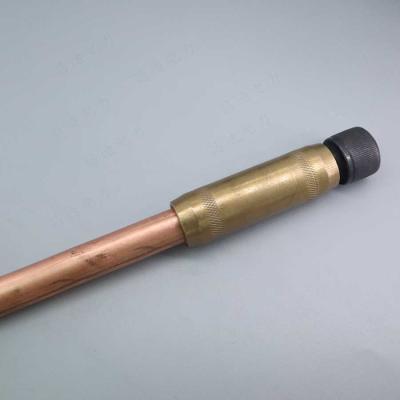 China 1.2m 4ft Brass Earth Rod Coupling 6mm Ground Driving Head for sale