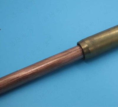 China Brass Earth Rod Spike Copper Bonding Electrical Equipment Potable Hv Earthing for sale