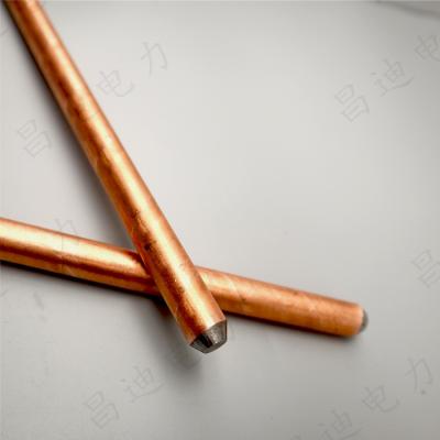 China Ms Earthing Rod 19mm Copper Bonded Steel Ground Rod for sale