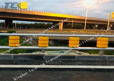 China Road Corners Highway Roller Barrier , Anti Corrosion Rolling Guard Barrier for sale