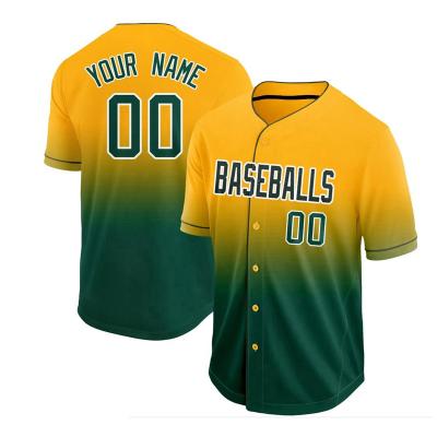 China Camisa de beisebol masculina multicolorida leve respirável à venda