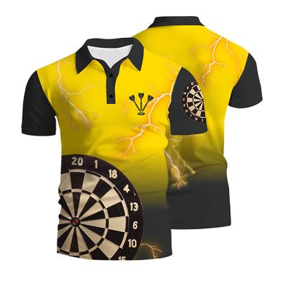 China Polyester Team Darts T Shirt Breathable Anti Pilling For Men for sale