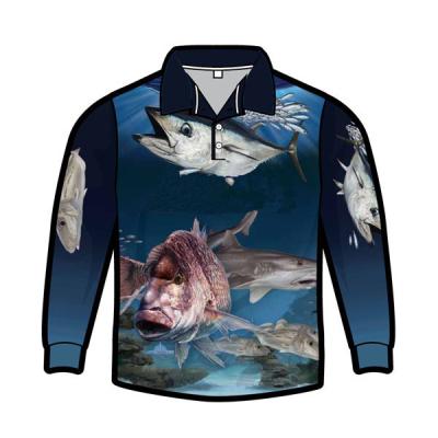 China Practical Fishing Tournament Jerseys Long Sleeve Polyester Portable Unisex for sale