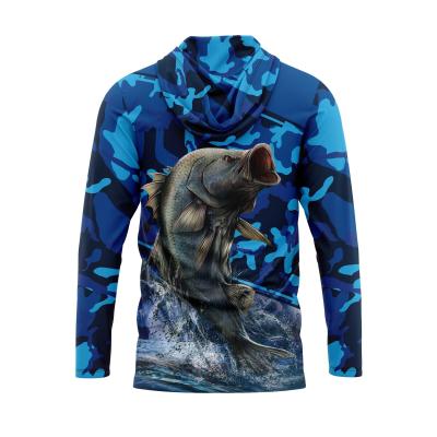 China Anti UV Fishing Tournament Jerseys Shirts Round Neck Printed Unisex for sale
