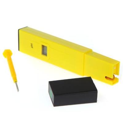 China Protable Easy usd Mini Digital LCD PH Meter Tester Pen Model H9211 Aquarium Pool laboratory Yellow for sale