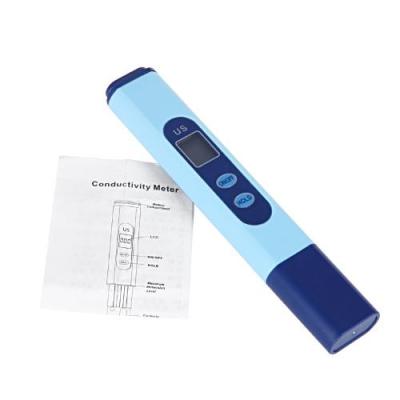 China Digital LCD EC Conductivity Meter Water Quality Tester Model H10128 Pen 0-9999 µs/cm Blue for sale