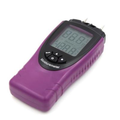 China Handheld Digital Moisture Meter Humidity Tester for Wood Concrete Model H10198 LCD Display Mini for sale