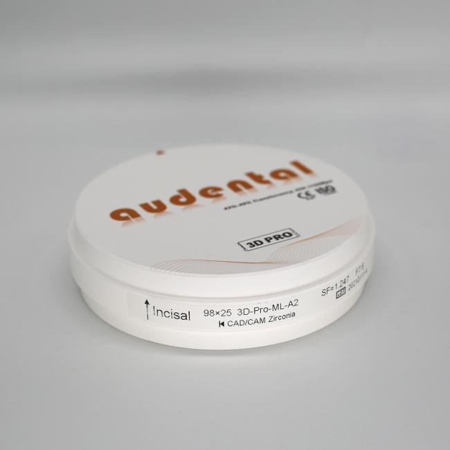 Audental Dental Material Lab CE Certificate 3D Pro Dental Zirconia Ceramic Block