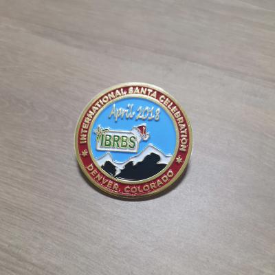 1.5 Inches Iron Christmas Lapel Pin For Santa Celebration