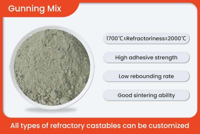 Ladle Lining Refractory Gunning Materials Tundish Spray Coating Gunning Mix Magnesia-based Refractory Repair Mass for Furnace