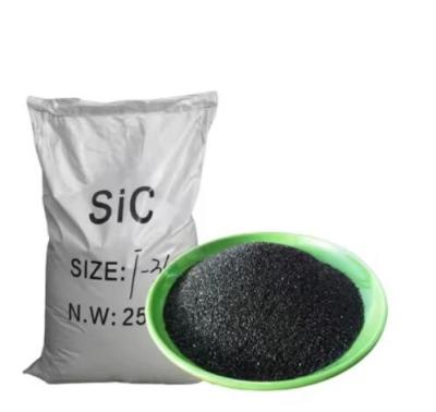China Abrasive Polishing 98% 99% Sic Silicon Carbide Powder F60 Black Silicon Carbide for sale