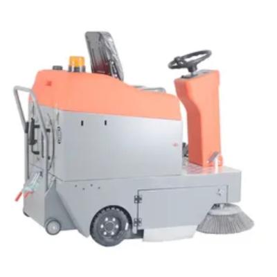 China ET-100\Electric Walk Behind Floor Scrubber Machine Single Disc Brush Cleaning 180Kg for sale