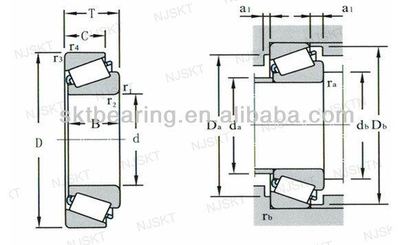 USA Bearing taper roller bearing/ Timken wheel bearings/ Original Timken taper roller bearings HM804840-HM804810