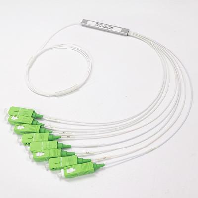 China divisor apretado del PLC de la fibra óptica del conector del SC APC del cable del tubo de 0.9m m en venta