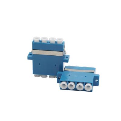 China CE Approved SM MM OM3 4 Cores Quad LC Fiber Optic Adapter for sale