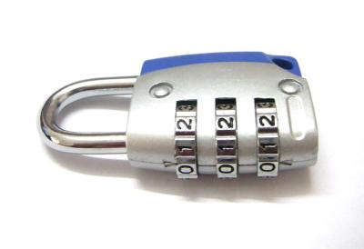 China 3 Digital Combination Luggage Padlock with LOGO for sale