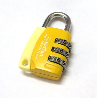China 3 Digital Colorful Luggage Combination Padlock for sale