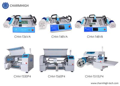 China High Accuracy 6 Kinds Desktop SMT Pick And Place Machine Charmhigh PCB Assembly Line for sale