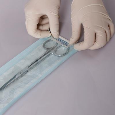 China Dental Self Sealing Sterilization Pouches Sterilization Bags Dental Flat Gusseted Reel for sale