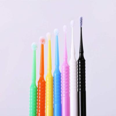 China Dental Microbrush Disposable Applicator Bendable Brush Lip Brush For Eyelash Extension Tools Lava Lash for sale