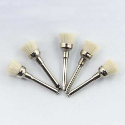 China Higiene cabello de cabra Prophy cepillo dental color blanco forma de taza suave para pulir los dientes en venta