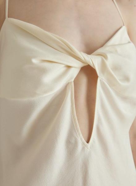 Quality Custom Hollow-Carved Designwomen Clothing V-Neck Slip Cross Low Back Mini Silk for sale