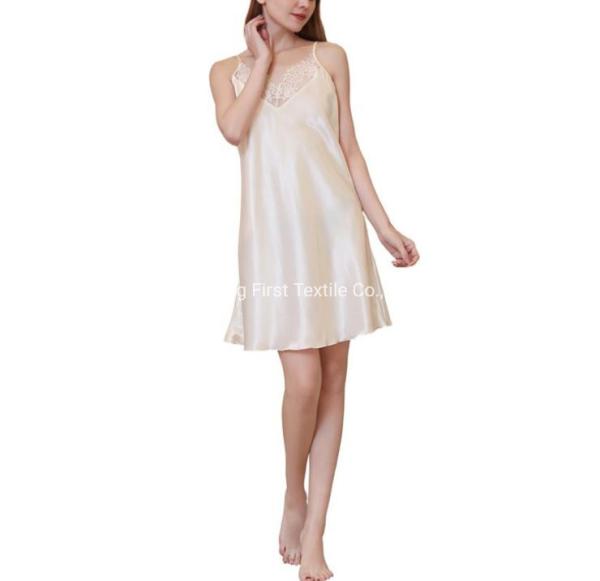 Quality Oeko Tex 100 Certificate Low Mcq Customs Pattern 100%Silk Satin Ladies Dress for for sale