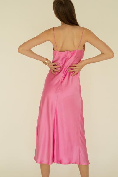 Quality High Quality 100% Silk Dress Luxury Backless Solid Color Sexy Slip Dress for sale