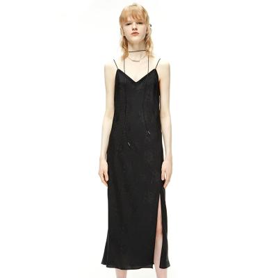China 2024 Low MOQ Silk Satin Slip Dress Women′s Slim for sale