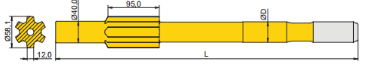 Ingersoll Rand YH50RP shank adapter diagram