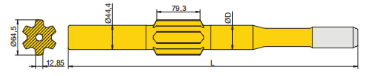 Ingersoll Rand YH60A shank adapter diagram